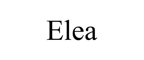 Trademark Logo ELEA