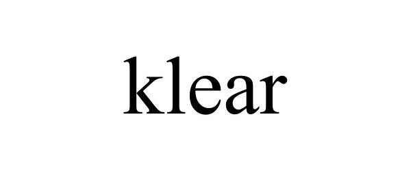 Trademark Logo KLEAR