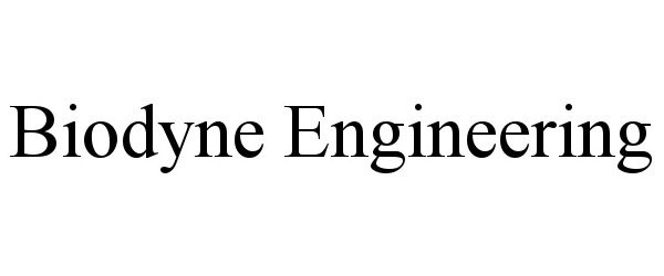  BIODYNE ENGINEERING