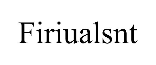 Trademark Logo FIRIUALSNT