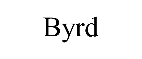 Trademark Logo BYRD