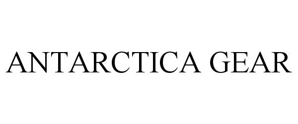 Trademark Logo ANTARCTICA GEAR