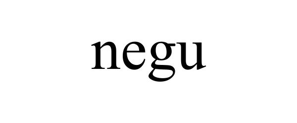 Trademark Logo NEGU