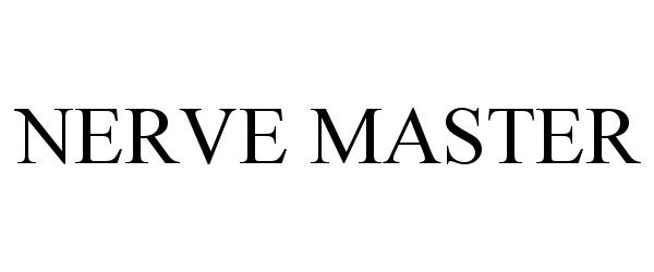 Trademark Logo NERVE MASTER