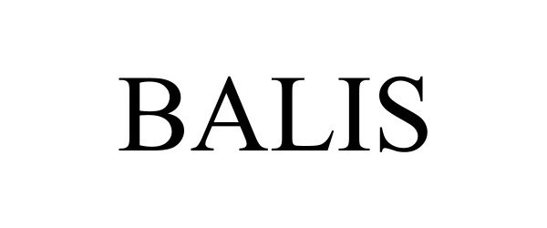 Trademark Logo BALIS