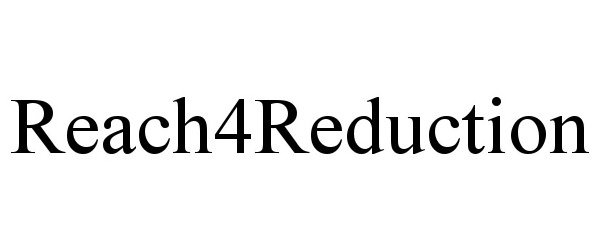 Trademark Logo REACH4REDUCTION