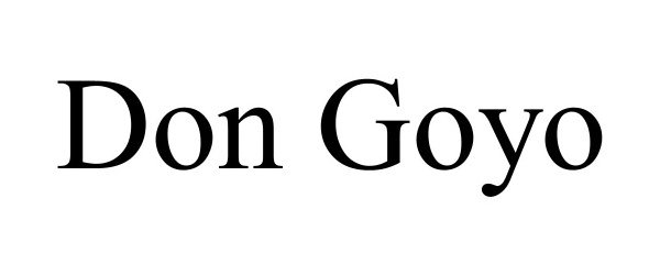 Trademark Logo DON GOYO