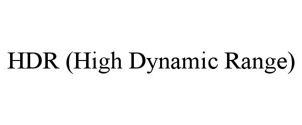  HDR (HIGH DYNAMIC RANGE)