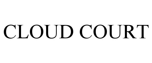 Trademark Logo CLOUD COURT