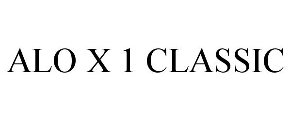 Trademark Logo ALO X 1 CLASSIC