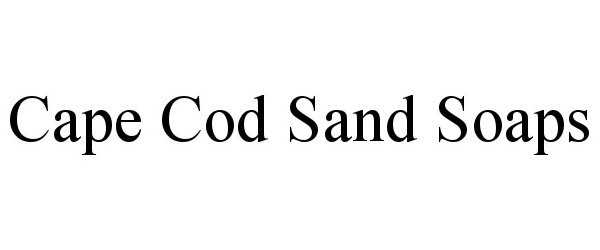 Trademark Logo CAPE COD SAND SOAPS