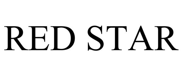 Trademark Logo RED STAR