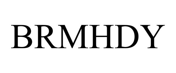 Trademark Logo BRMHDY