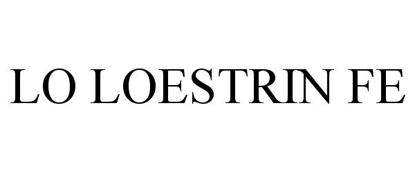 Trademark Logo LO LOESTRIN FE