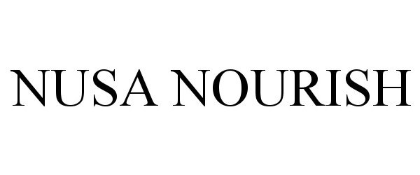 Trademark Logo NUSA NOURISH