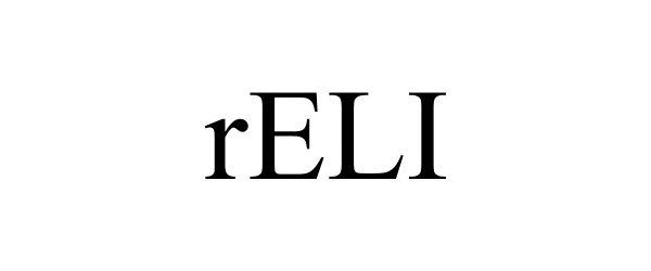 Trademark Logo RELI