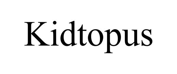 Trademark Logo KIDTOPUS
