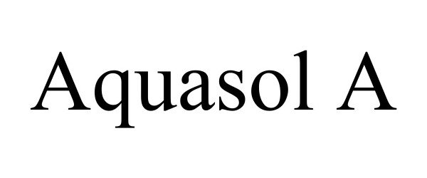 Trademark Logo AQUASOL A