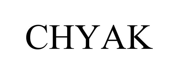 Trademark Logo CHYAK