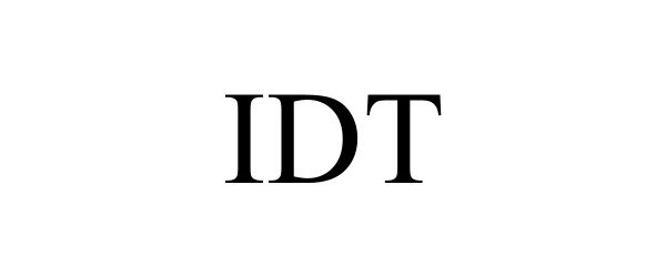 Trademark Logo IDT