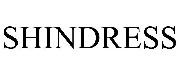 Trademark Logo SHINDRESS