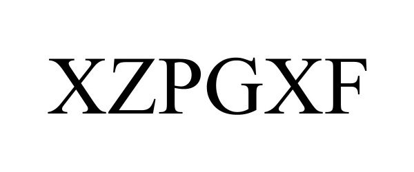 Trademark Logo XZPGXF