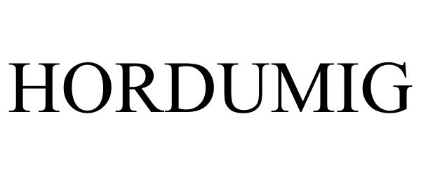 Trademark Logo HORDUMIG