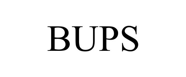 Trademark Logo BUPS