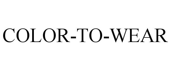 Trademark Logo COLOR-TO-WEAR