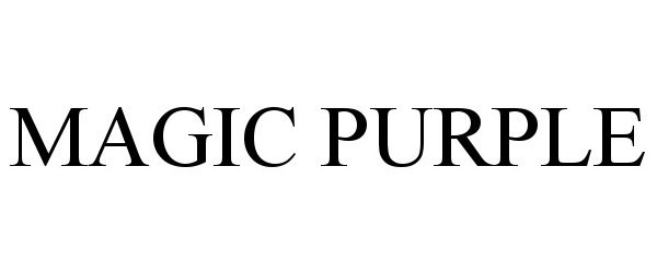 Trademark Logo MAGIC PURPLE