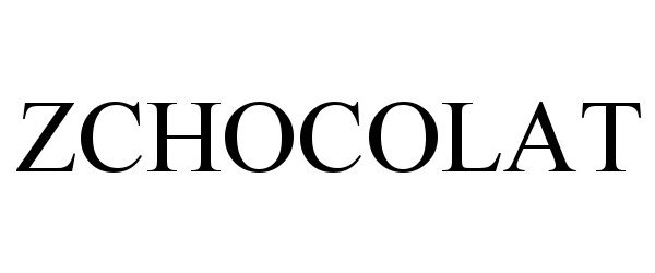Trademark Logo ZCHOCOLAT