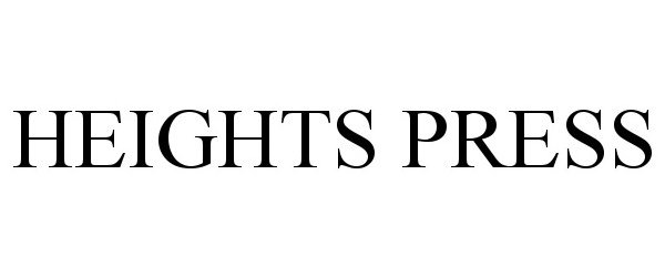  HEIGHTS PRESS