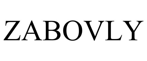 Trademark Logo ZABOVLY