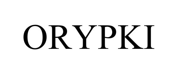 Trademark Logo ORYPKI