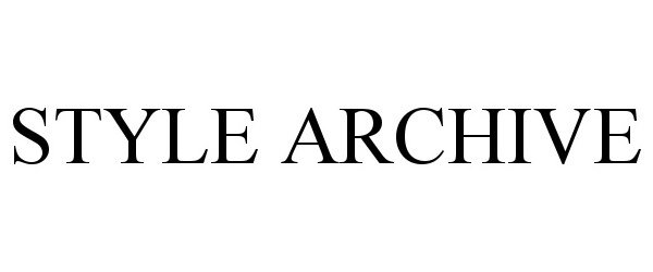 Trademark Logo STYLE ARCHIVE