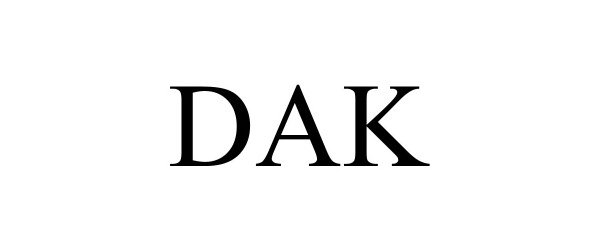 Trademark Logo DAK