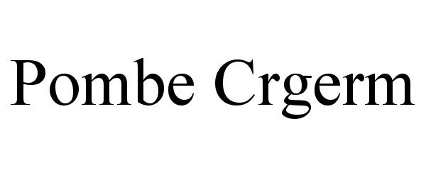 Trademark Logo POMBE CRGERM