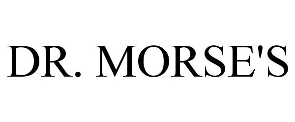 Trademark Logo DR. MORSE'S