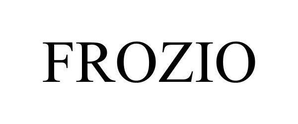 Trademark Logo FROZIO