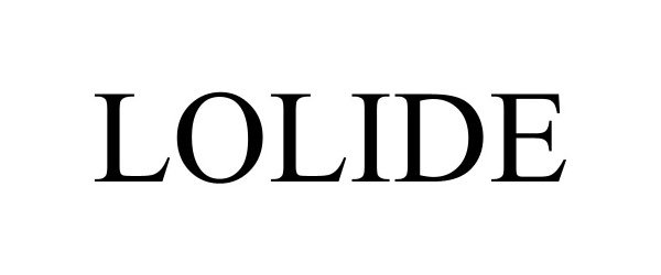 Trademark Logo LOLIDE