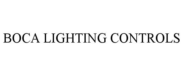  BOCA LIGHTING CONTROLS