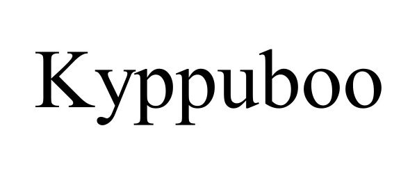 Trademark Logo KYPPUBOO