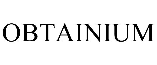 Trademark Logo OBTAINIUM
