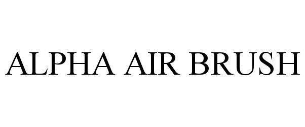 Trademark Logo ALPHA AIR BRUSH