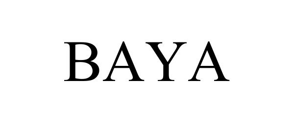 Trademark Logo BAYA