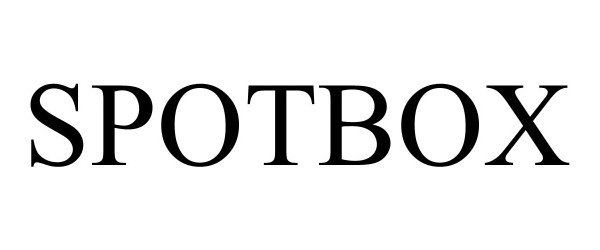 Trademark Logo SPOTBOX