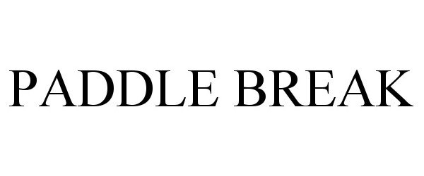 Trademark Logo PADDLE BREAK