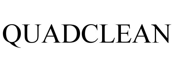 Trademark Logo QUADCLEAN