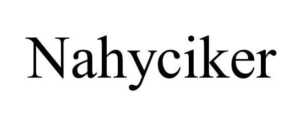  NAHYCIKER