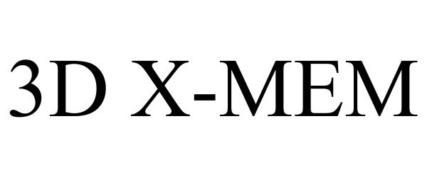 Trademark Logo 3D X-MEM